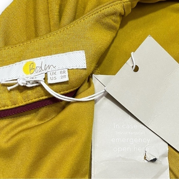 NWT Boden Alexis Golden Fit and Flare Dress sz 2 - Picture 3 of 15